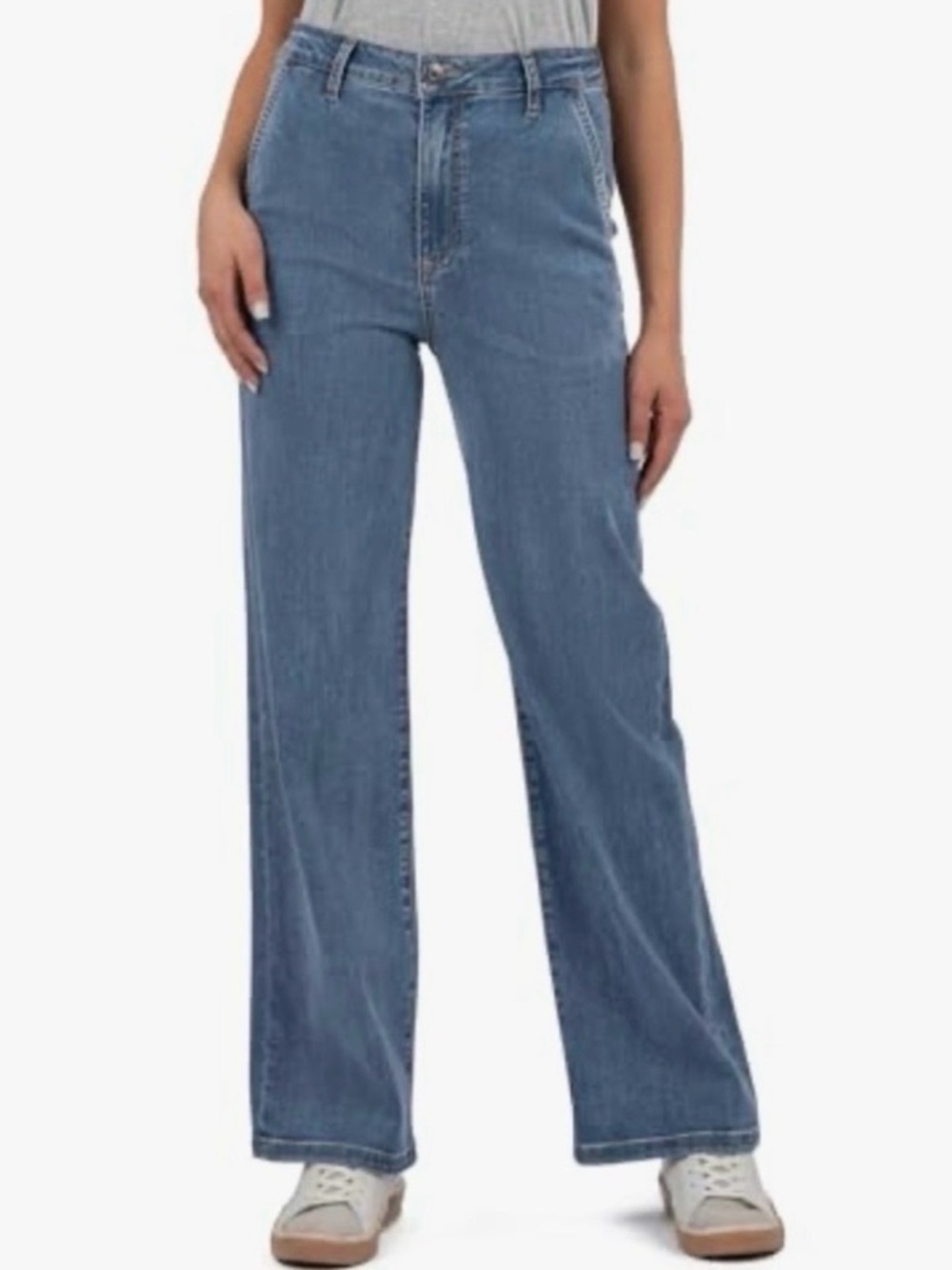 KUT from the Kloth Charlotte High-Rise Straight Leg Jeans